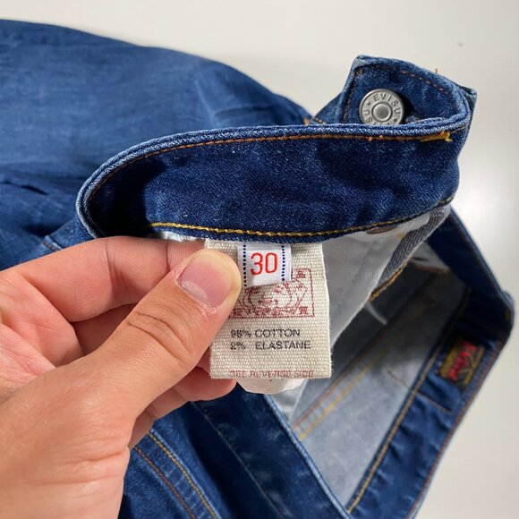 Evisu Slim Fit Seagull Pocket 11oz Blue Jeans mens size 32x31.5 - Picture 5 of 11